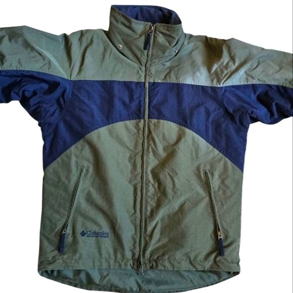 Columbia Green and Navy Winter Jacket with Hood - Picture 2 of 11